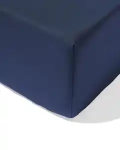 Spannbettlaken 160x200 cm weiche Baumwolle dunkelblau