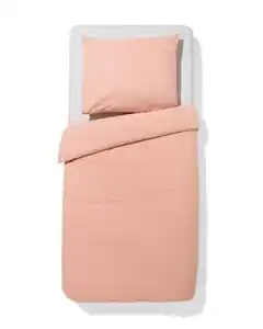 Bettbezug 140x200/220 cm Chambray orangerot