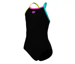 arena Feel Kinder-Badeanzug Light Drop Back Solid, schwarz
