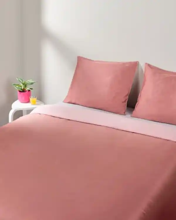 Bild 4 von Bettbezug 240x200/220 cm Satin rosa