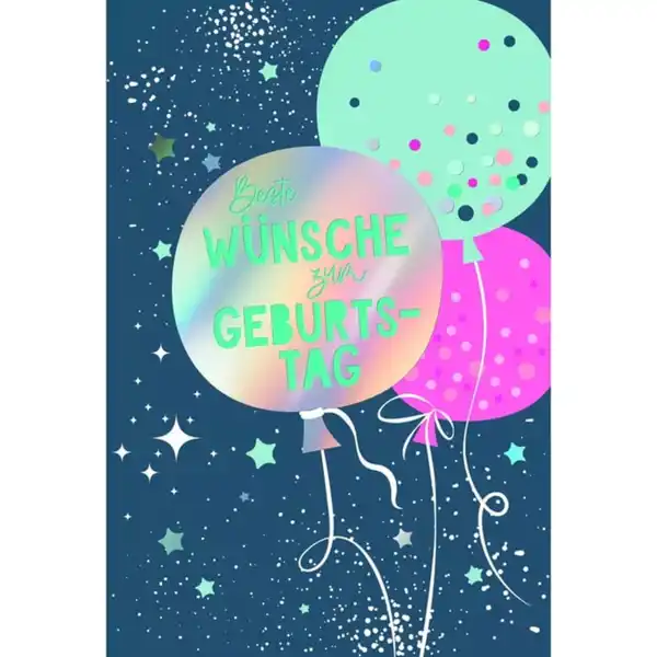 Bild 1 von Geburtstagskarte - Beste W&#252;nsche zum Geburtstag