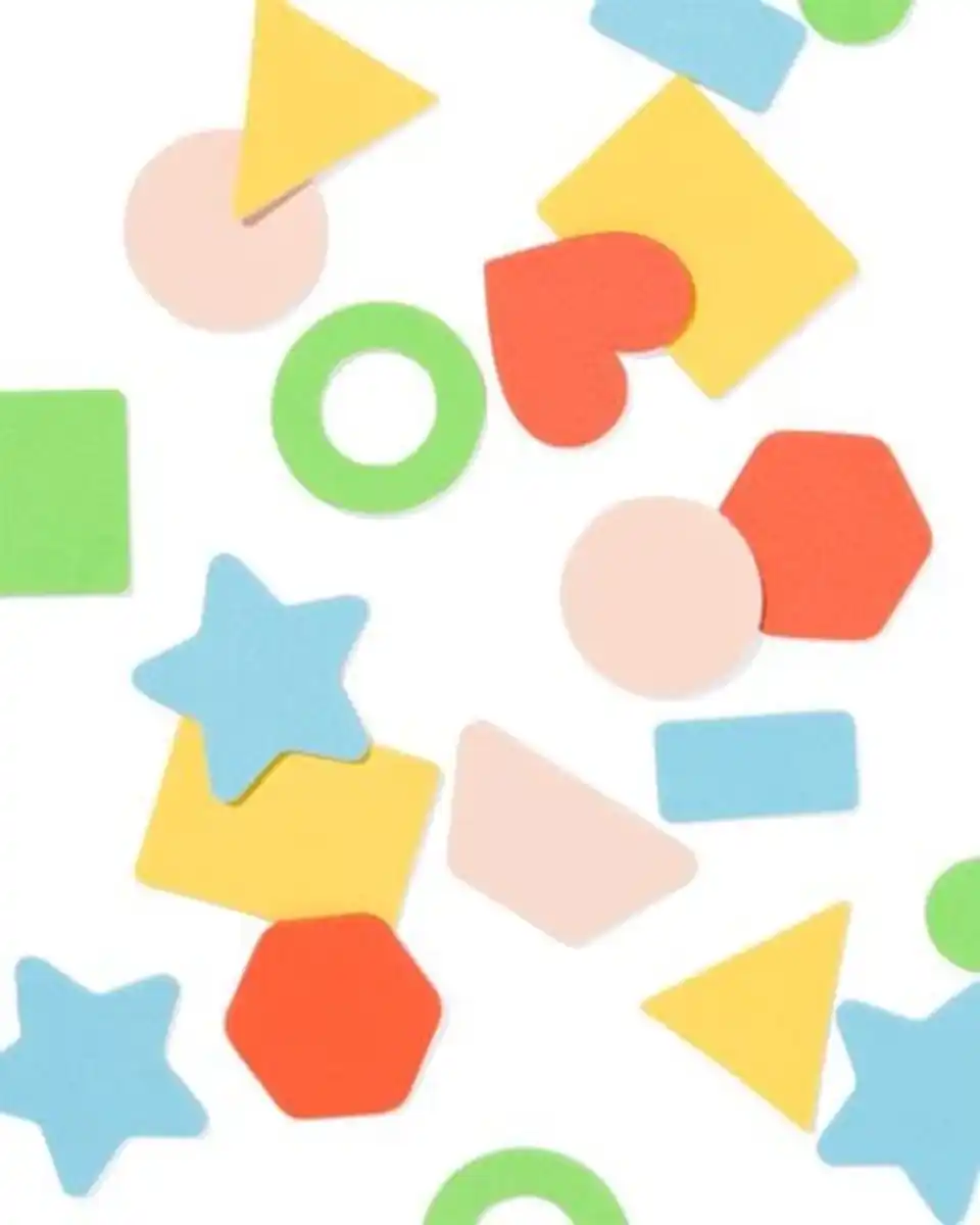 Bild 1 von 90er-Pack Moosgummiaufkleber, Formen