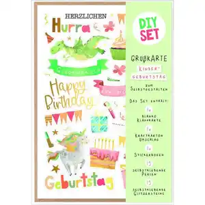 Gru&#223;karte - Kindergeburtstag - DIY