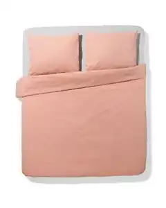 Bettbezug 200x200/220 cm Chambray orangerot