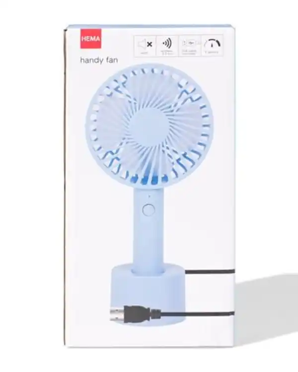 Bild 3 von Handventilator Ø10cm, Blau matt