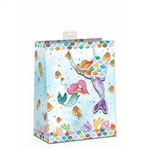 Geschenktasche - Meerjungfrau - Gr. L - ca. 26 x 12 x 32 cm