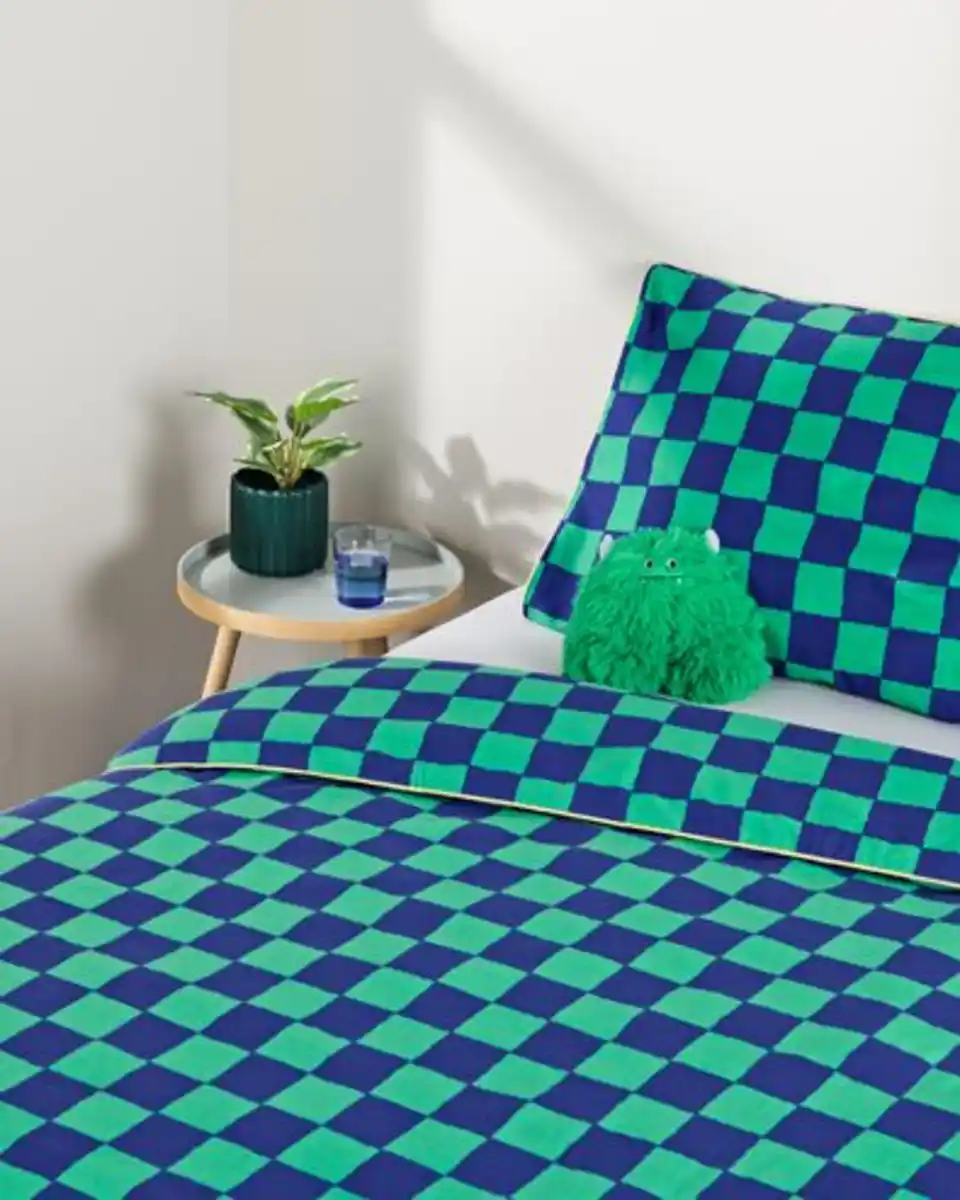 Bild 4 von Kinderbettbezug, 140x200 cm, weiche Baumwolle, kariert