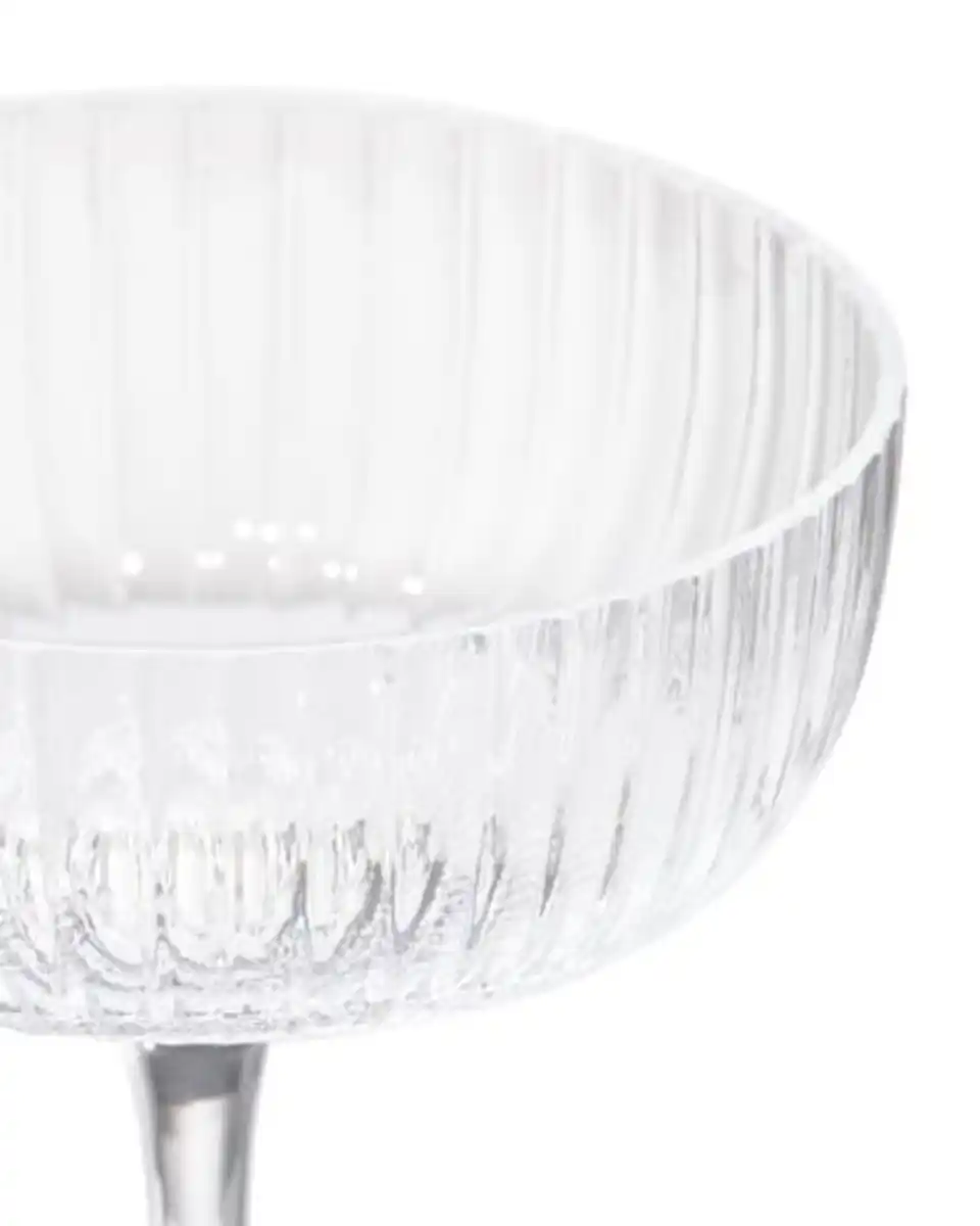 Bild 2 von Glasbecher Bergen, 200 ml, Streifenrelief