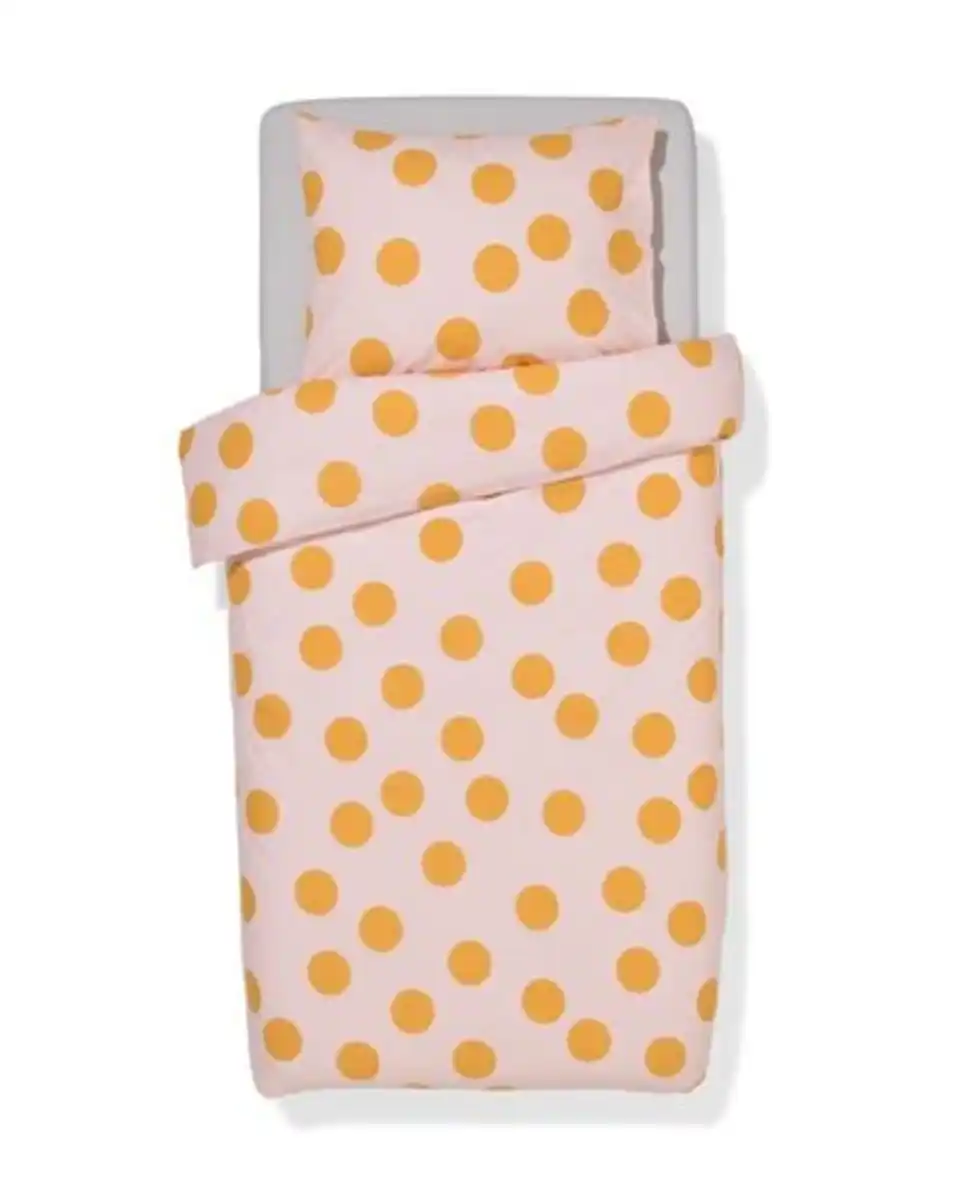 Bild 1 von Bettbezug, 140x200/220 cm, weiche Baumwolle, Punkte, rosa