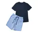 Bild 1 von Shorty-Pyjama-Set mit gewebter Hose