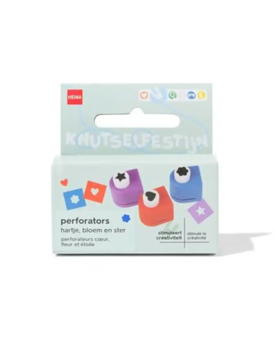 Bild 1 von Locher mit Herz, Blume und Stern