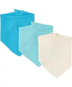 Halstücher mit Druckknopf, blau