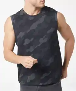 Gemustertes Tanktop, schwarz gemustert