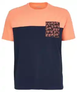 T-Shirt Colour-Blocking, apricot