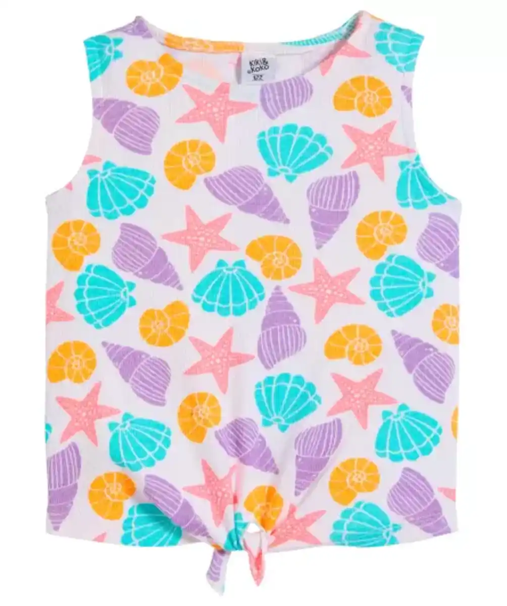 Bild 1 von Blusentop mit Muscheln, weiß