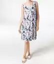 Bild 1 von Ärmelloses Kleid, weiß bedruckt
