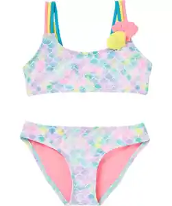 Bikini mit Muscheln, türkis