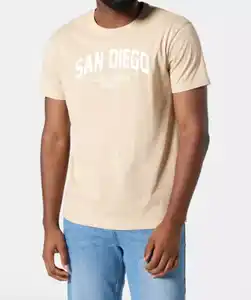 T-Shirt aus Baumwolle, naturfarben