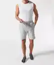 Bild 1 von Legere Sweatshorts, hellgrau melange