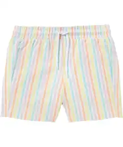 Gestreifte Bermuda-Shorts, weiß gestreift