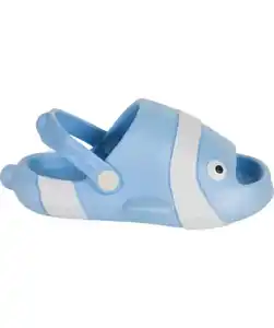 Fisch-Badeschlappen, hellblau
