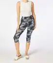 Bild 1 von Leggings mit Blättern, Blumendruck