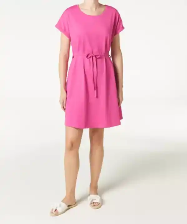 Bild 1 von Kleid mit Bindegürtel, pink