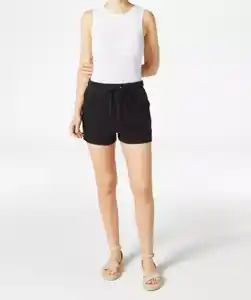 Kurze Sweatshorts, schwarz