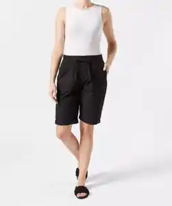 Shorts in Bermudalänge, schwarz