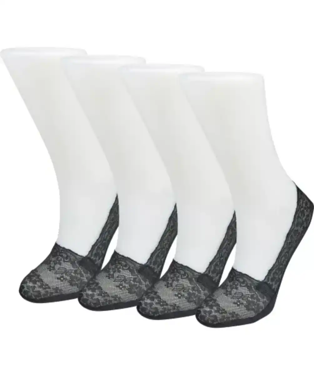 Bild 1 von Spitzen-Füßlinge mit Anti-Slip, schwarz