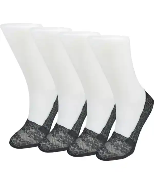 Bild 1 von Spitzen-Füßlinge mit Anti-Slip, schwarz