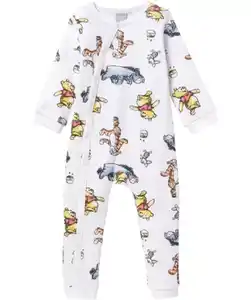 Winnie the Pooh Schlafanzug, weiß gemustert