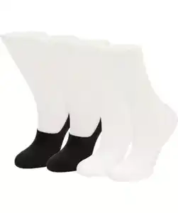 Füßlinge mit Anti-Slip, schwarz/weiß