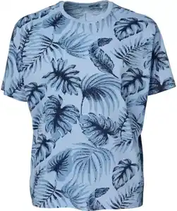 Bedrucktes T-Shirt, blau bedruckt
