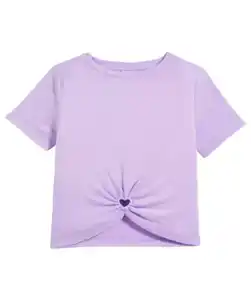 T-Shirt mit Cut-out, flieder