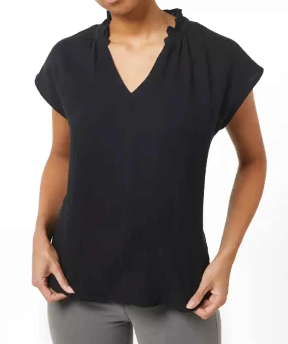 Bild 1 von Musselin-Bluse, schwarz