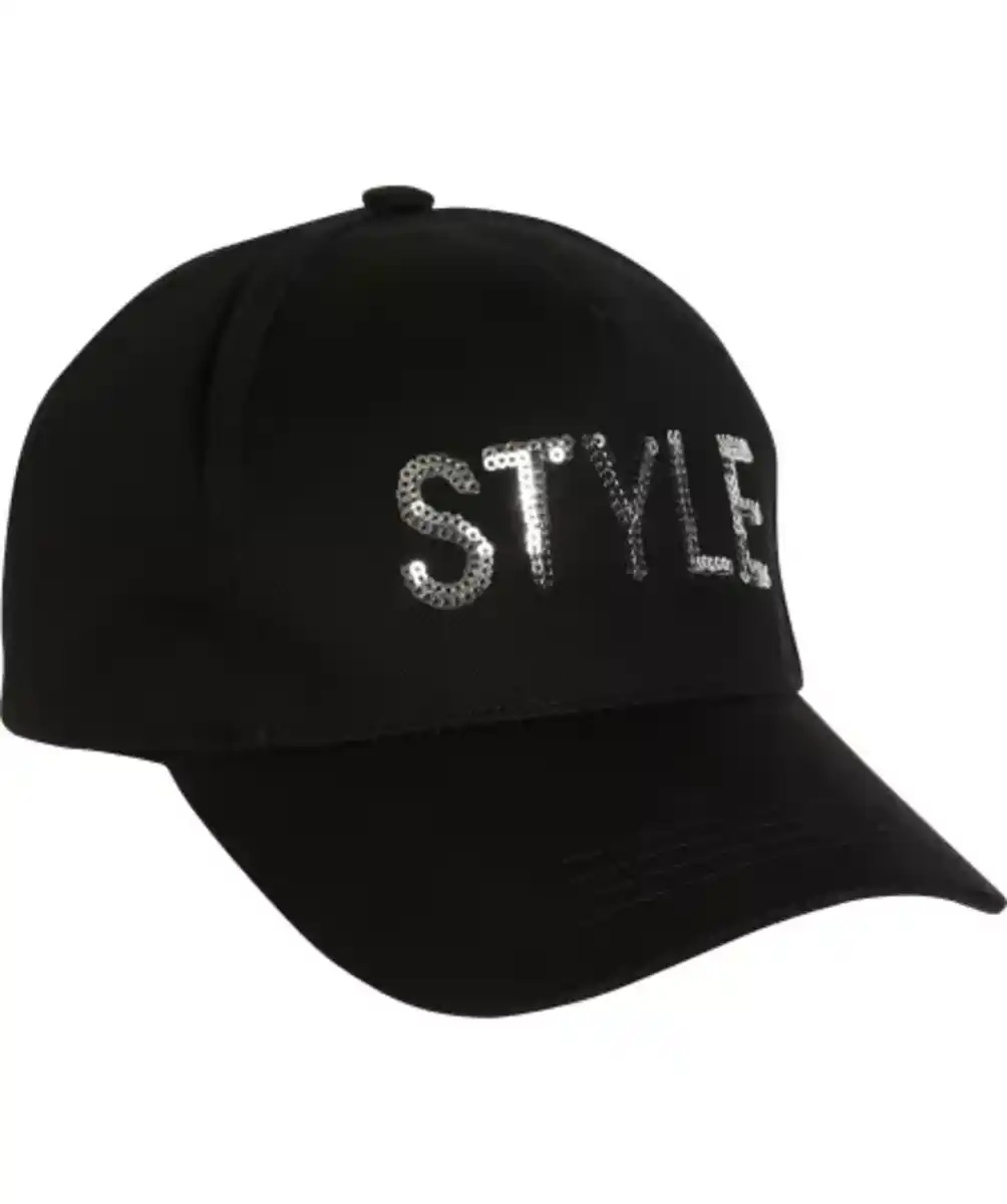 Bild 1 von Kappe mit Pailletten, schwarz