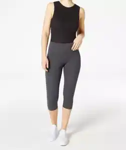 Leggings in Caprilänge, anthrazit melange