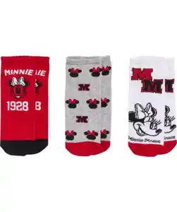 Minnie Mouse Lizenz Sneakersocken, rosa
