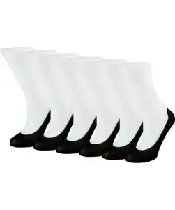 Nahtlose Füßlinge, schwarz
