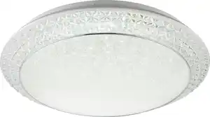 LED-Deckenleuchte Ronja in Weiß max. 40 Watt Deckenlampe, Klar, Weiß