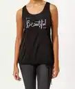 Bild 1 von Tanktop mit Schriftzug, schwarz