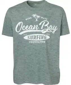 T-Shirt mit Print, dunkelgrün