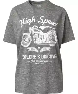 T-Shirt Motorrad, anthrazit