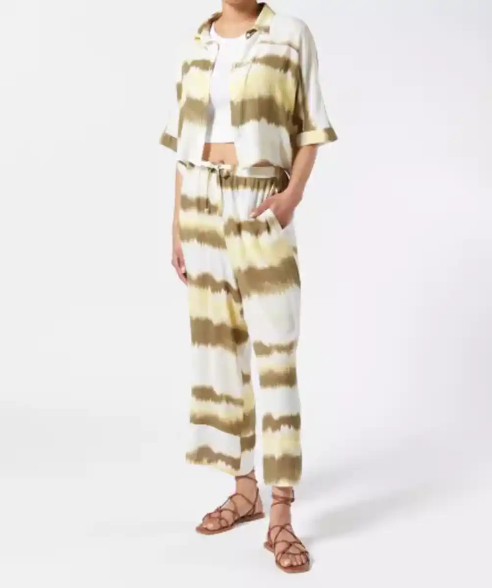 Bild 1 von Batik-Culotte, khaki bedruckt