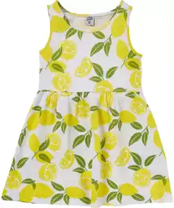 Kleid Zitronen, weiß