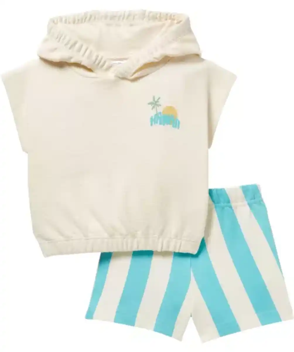 Bild 1 von Sweatshirt + Shorts, offwhite