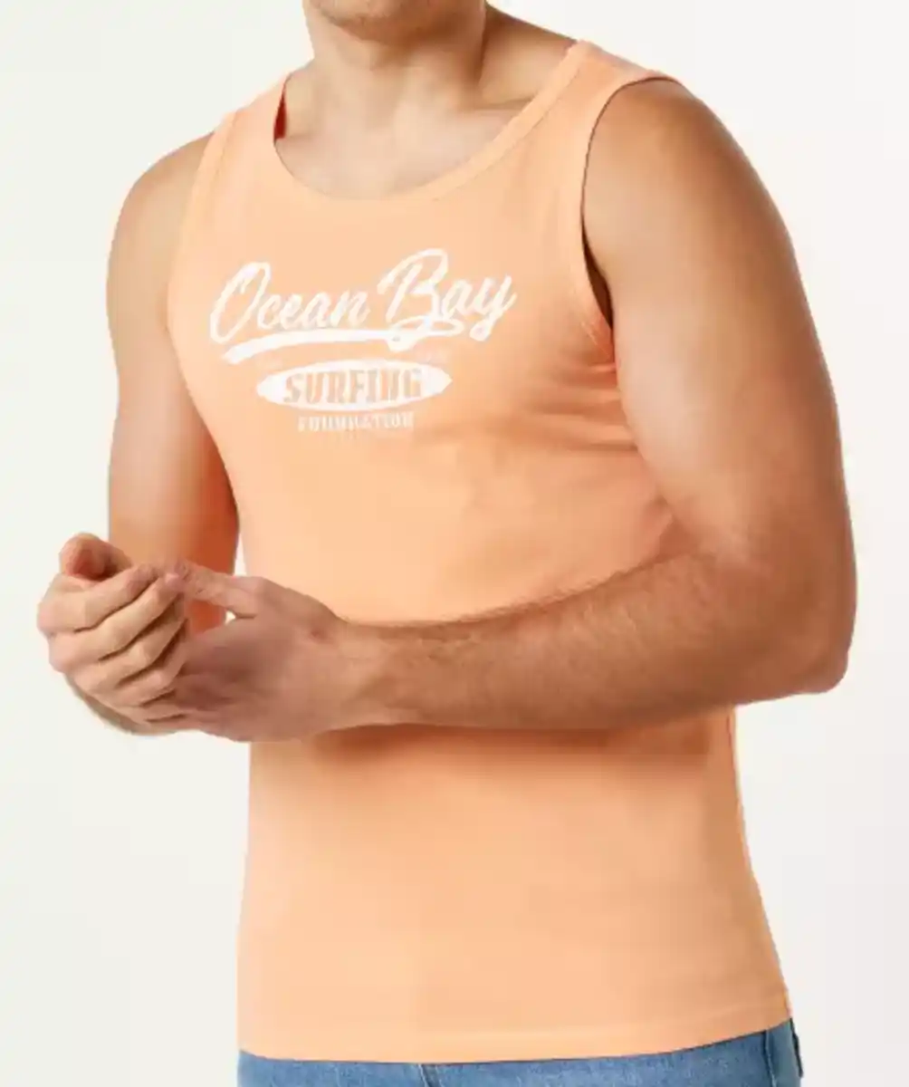 Bild 1 von Tanktop mit Schriftzug, koralle