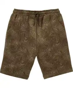 Sweatshorts Palmenblätter, Khaki