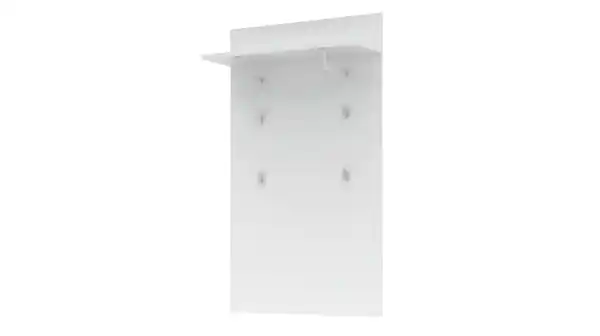 Bild 1 von Wandgarderobe Paneel weiß 80 x 138 cm - SANTORIN
